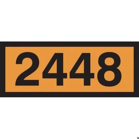 Accuform ORANGE 4DIGIT PANEL 2448 MOLTEN MPR617VS MPR617VS